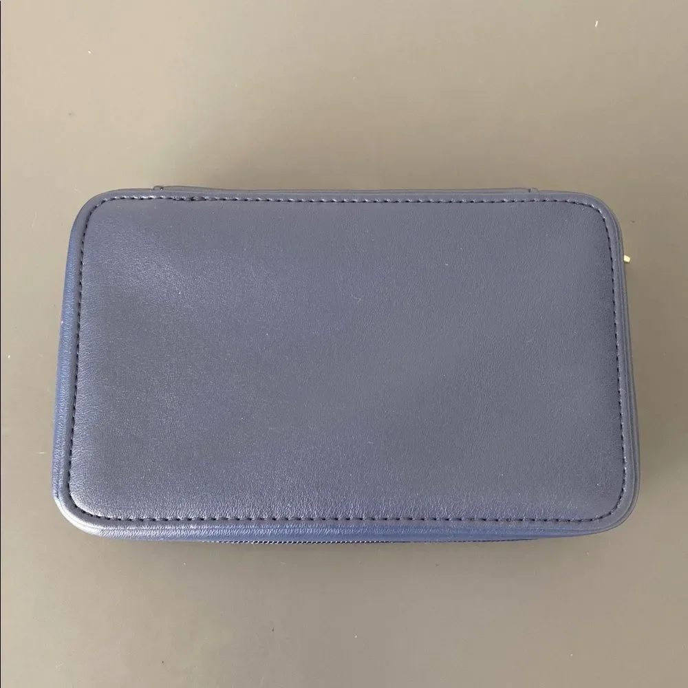 Missoni x Delta Business Class Flight Blue Chevron Toiletry Cosmetic Travel Bag